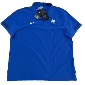 Nike Women's XL‎ Air Force Falcons Dri-Fit Short Sleeve Blue Standard Fit Shirt